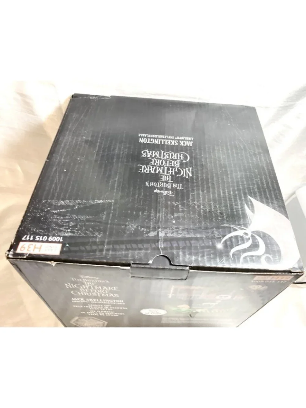 Disney Nightmare Before Christmas Jack Skellington Coffin Sleigh 6.5 Ft Inflatab